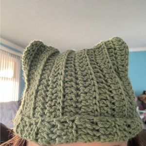 handmade cat beanie